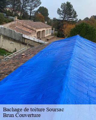 Bachage de toiture  soursac-19550 Brun Couverture